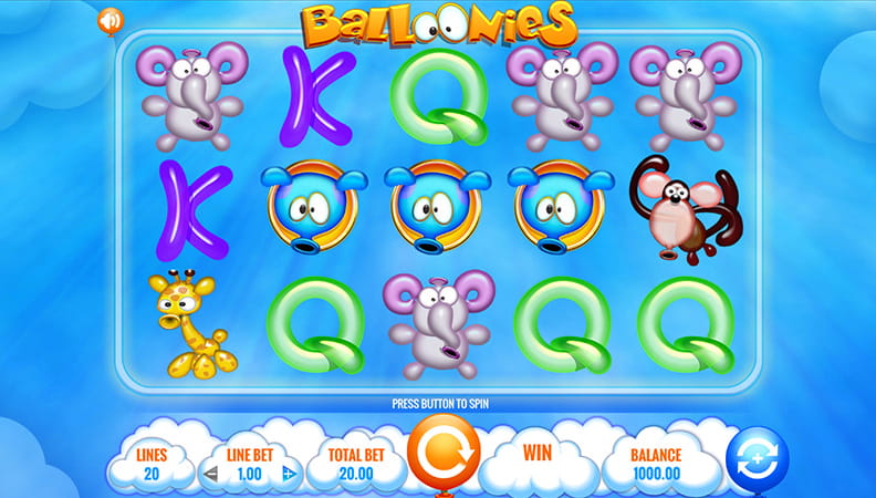 Balloonies demo spel.