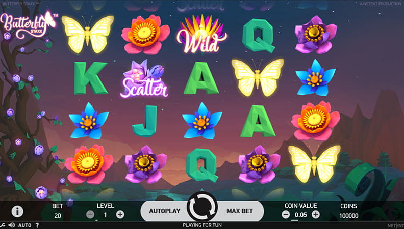 Butterfly Staxx demo spel