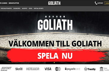 Goliath Casino startsida minibild