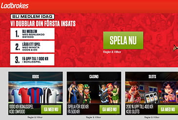 Ladbrokes startsida miniatyrbild 