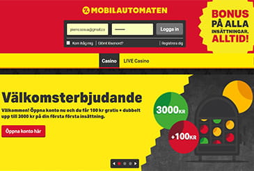 Mobilautomaten startsida miniatyrbild