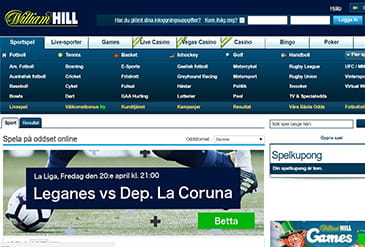 William Hill startsida miniatyrbild 