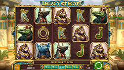 Legacy of Egypt hos SpinGenie